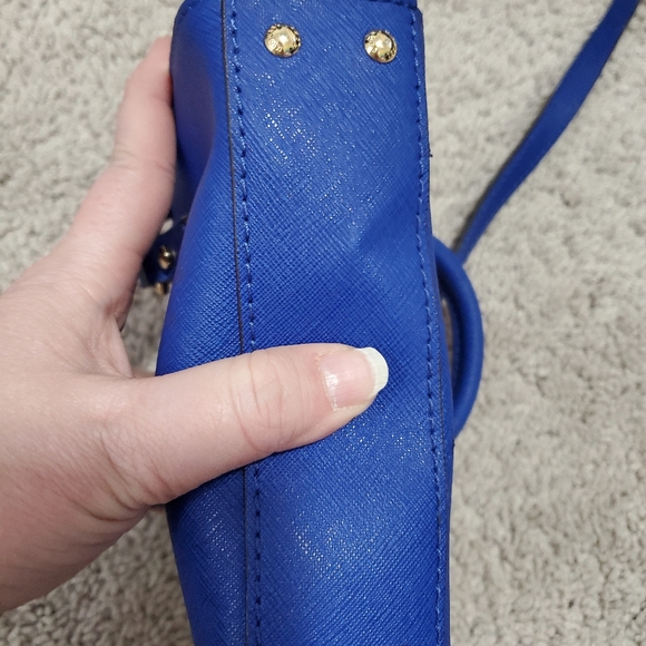Michael Kors Blue Mini Crossbody Bag - Picture 7 of 16